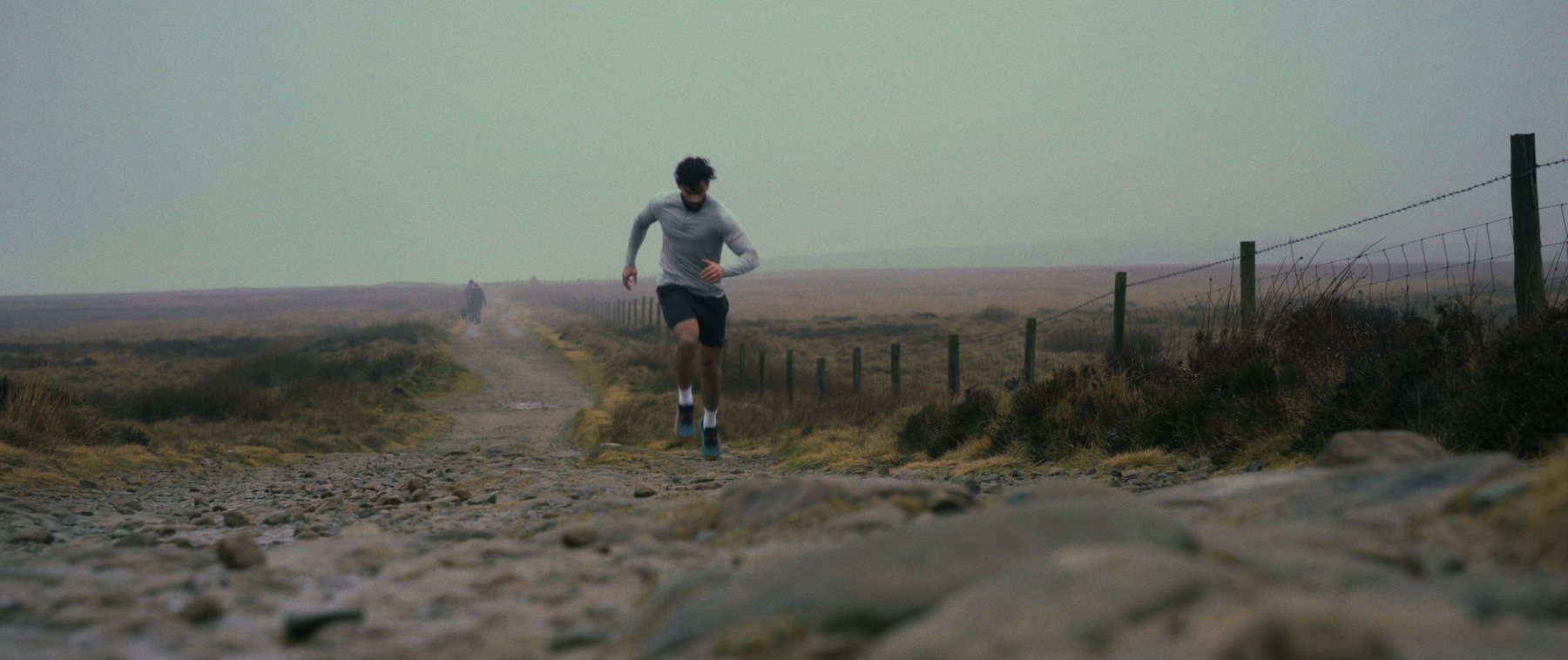 Still from the Asics running ad filmed by Hamza Shaf